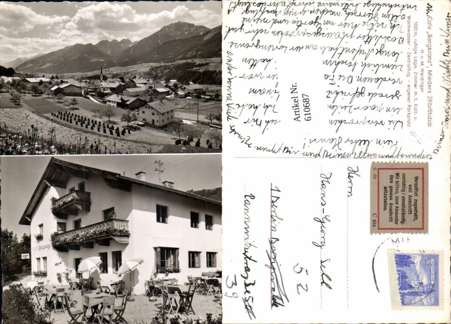 Alte Ansichtskarte – Old Postcard