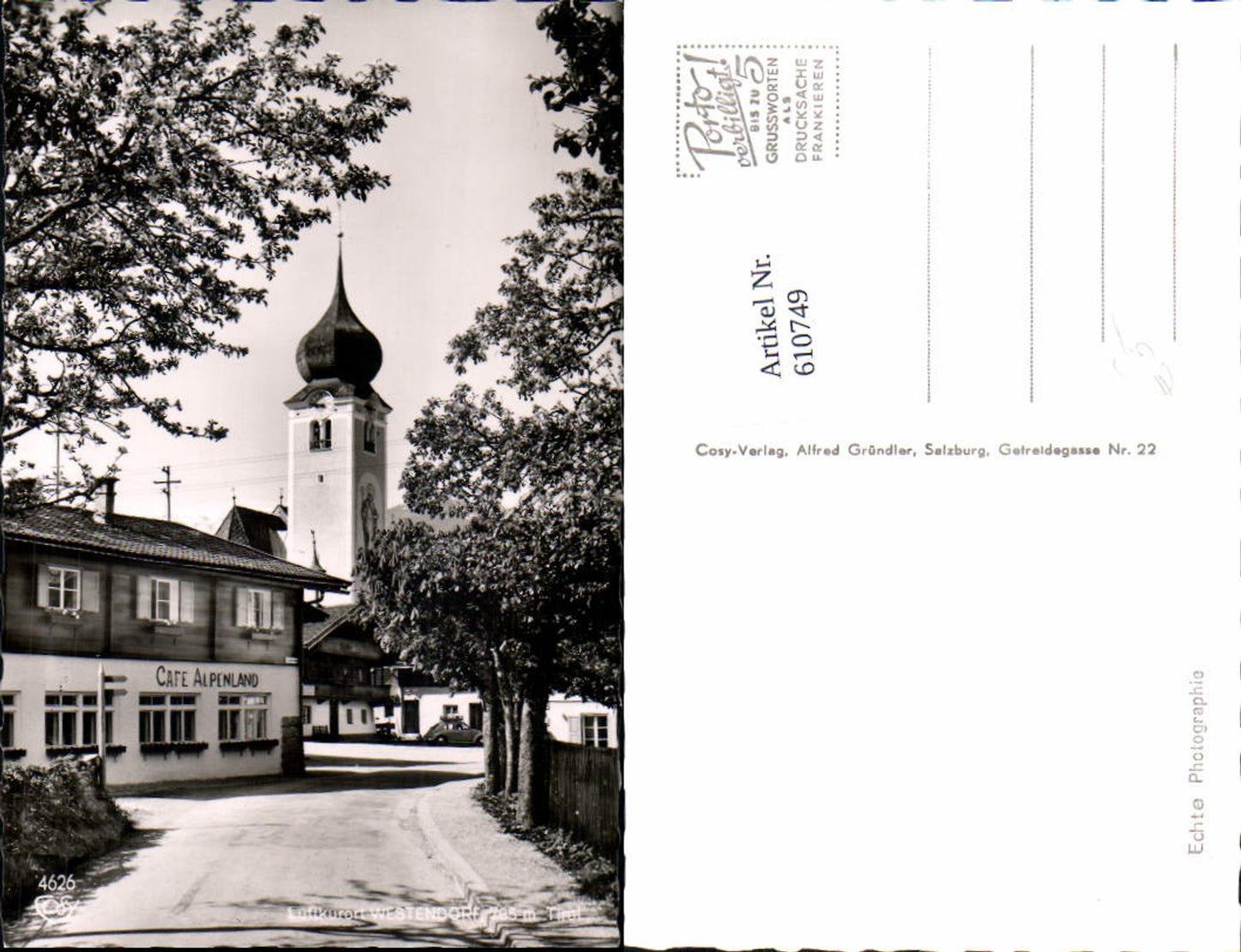 Alte Ansichtskarte – Old Postcard