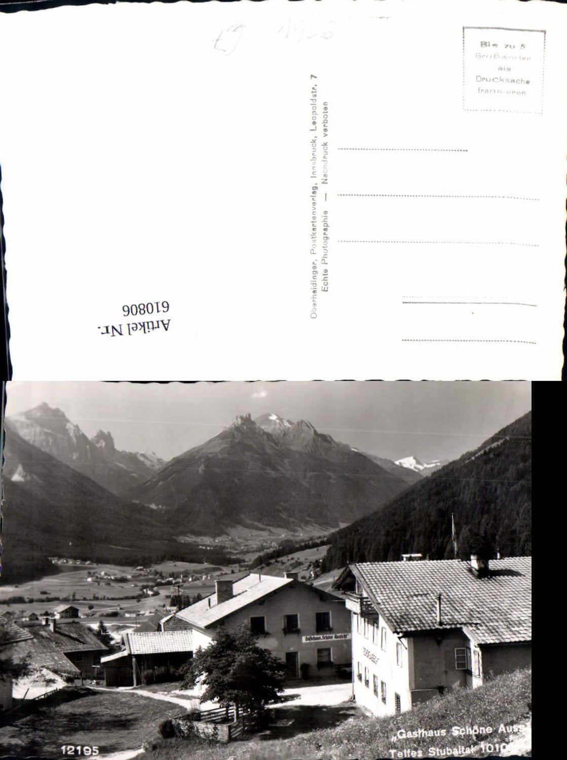 Alte Ansichtskarte – Old Postcard