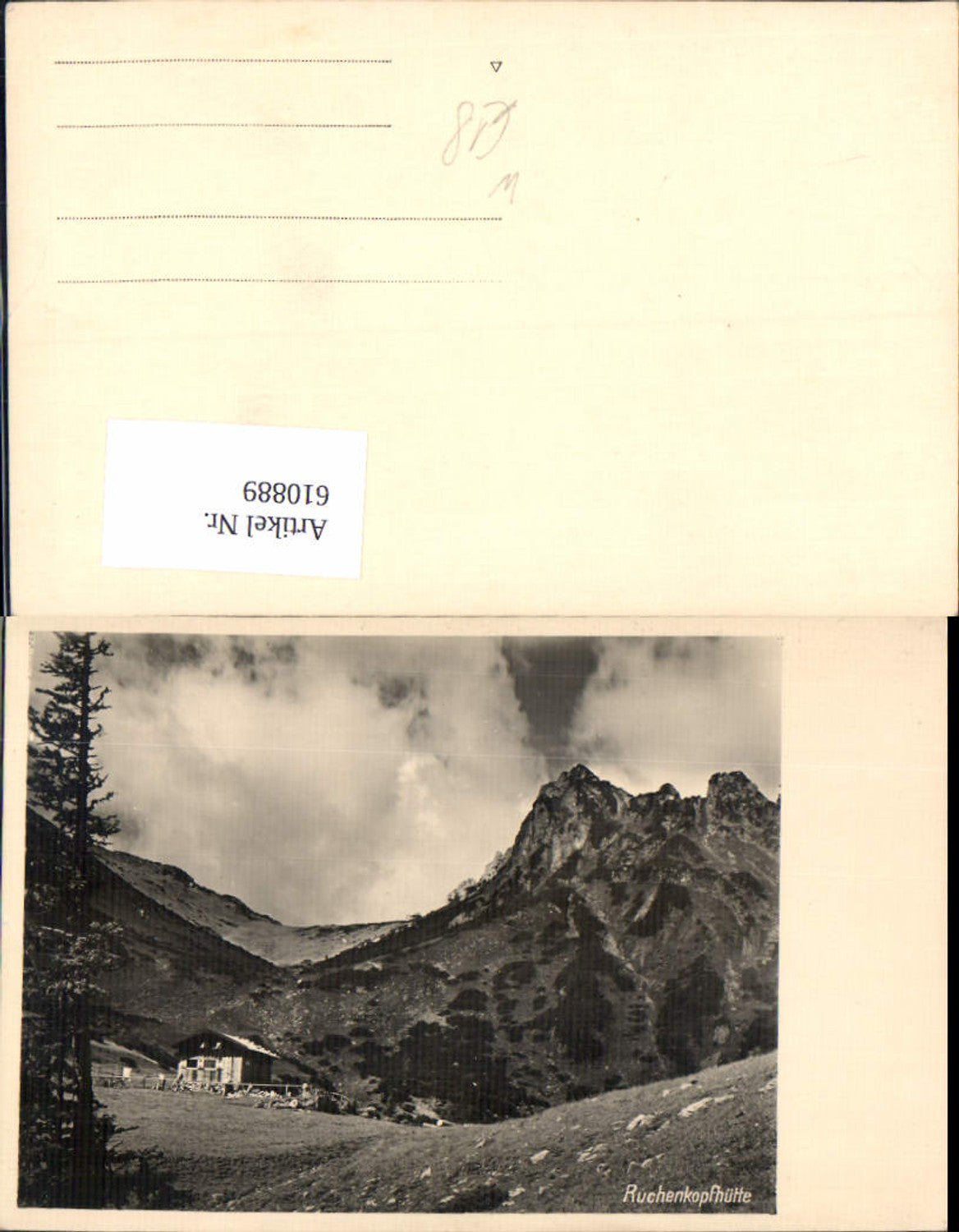 610889, Photo Ak Ruchenkopfhütte Bayrischzell