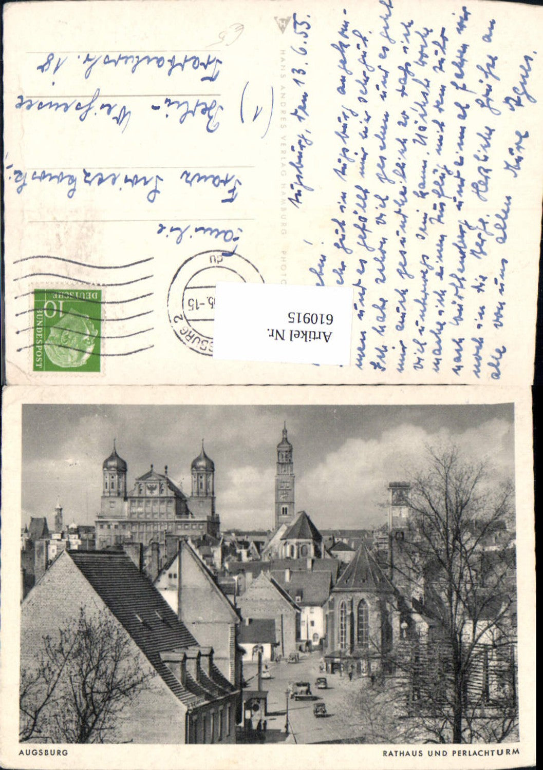610915,Augsburg Rathaus u. Perlachturm