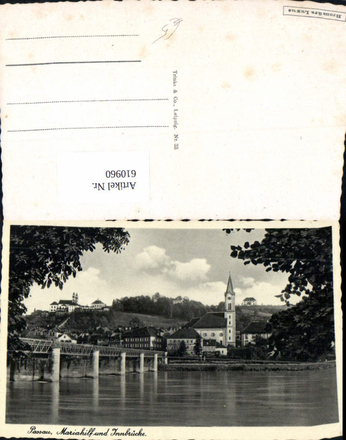 610960,Passau Mariahilf u. Innbrücke Brücke