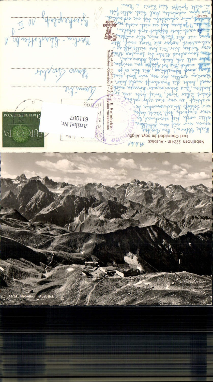 611007,Nebelhorn Ausblick b. Oberstdorf Allgäu