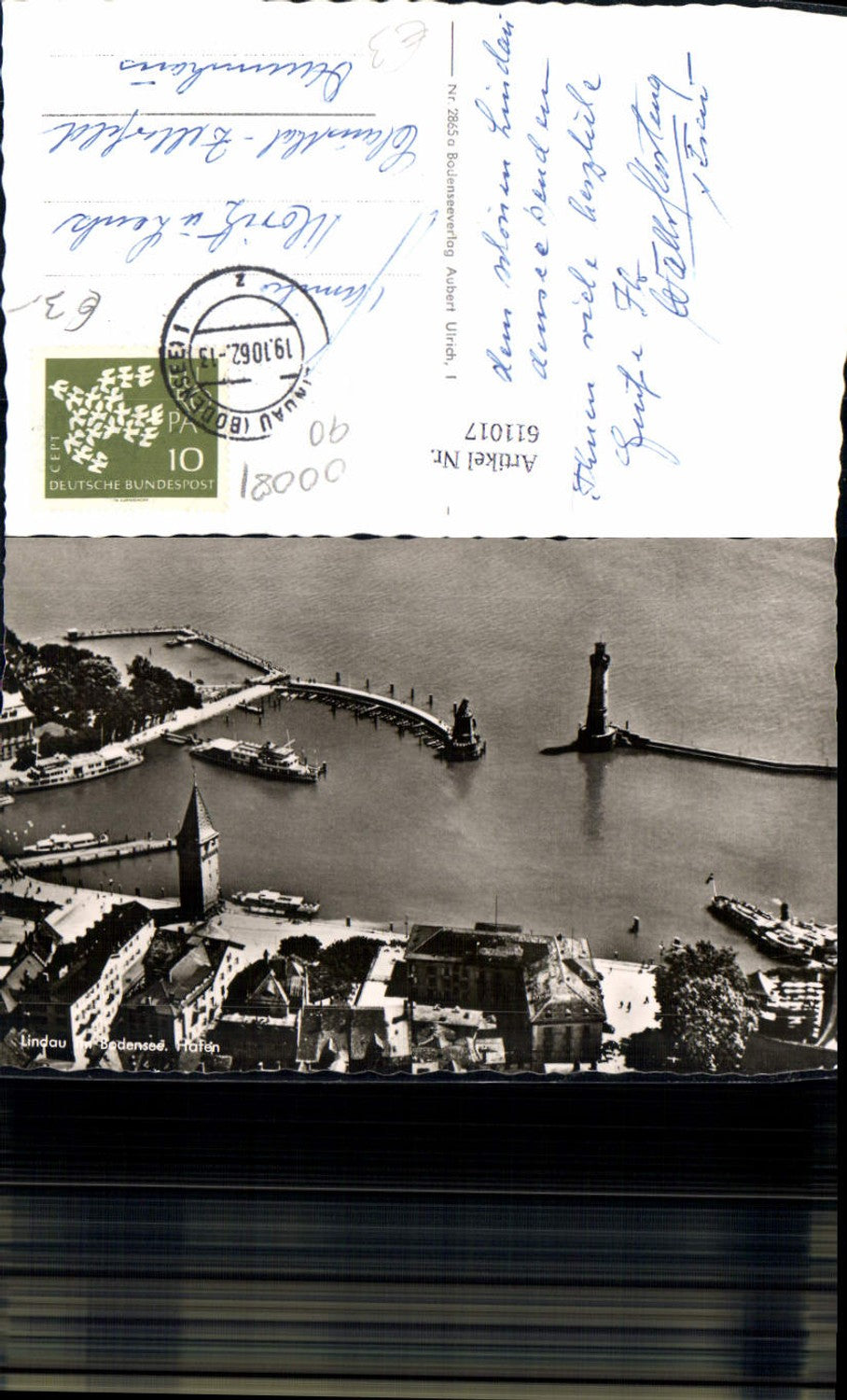 611017,Foto Ak Lindau i. Bodensee Hafen
