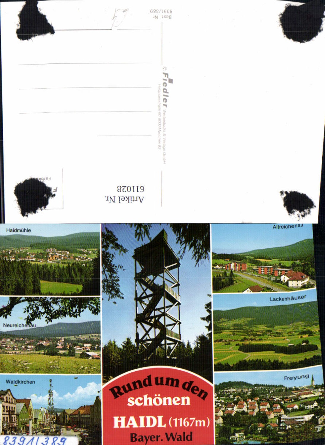 611028,Mehrbild Ak Haidl Bayerischer Wald Turm Altreichenau Lackenhäuser Freyung Waldkirchen