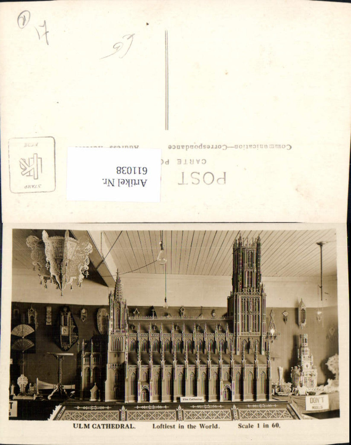 611038,Foto Ak Ulm a. d. Donau Cathedrale Dom