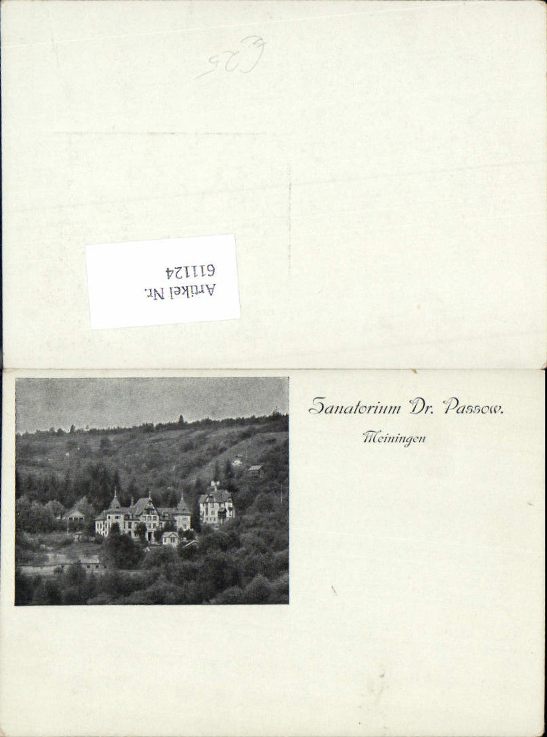 611124, Meiningen Sanatorium Dr. Passow