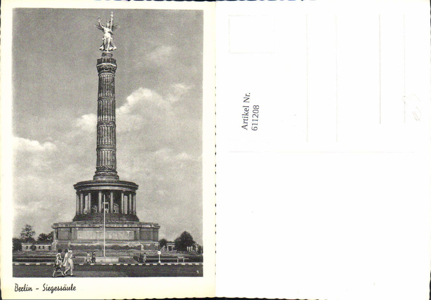 611208,Foto Ak Berlin Siegessäule