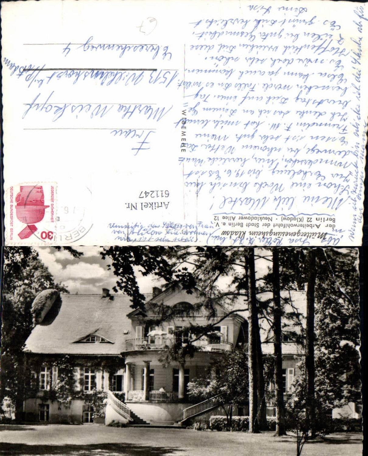 611247,Foto Ak Berlin Müttergenesungsheim Kladow Arbeiterwohlfahrt