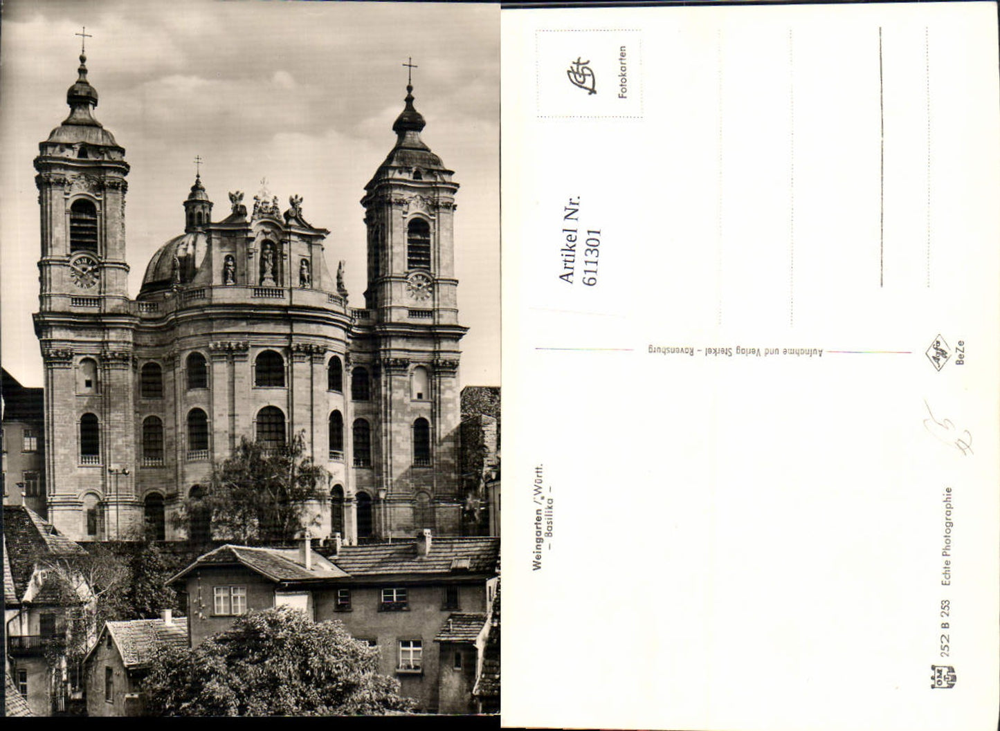 611301,Foto Ak Weingarten Basilika
