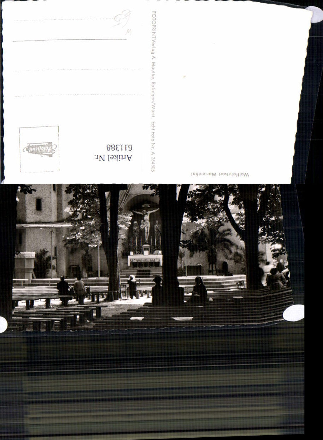 611388,Foto Ak Wallfahrtsort Marienthal Geisenheim Kloster