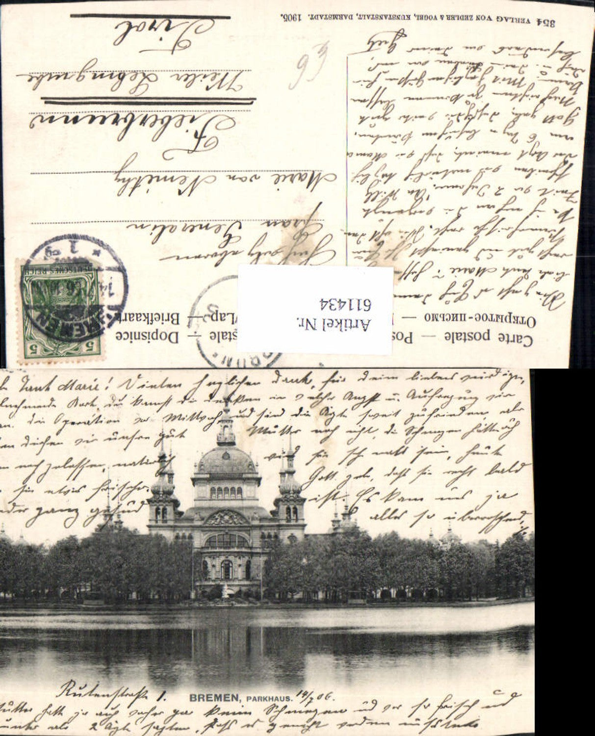 611434,Bremen Parkhaus 1906