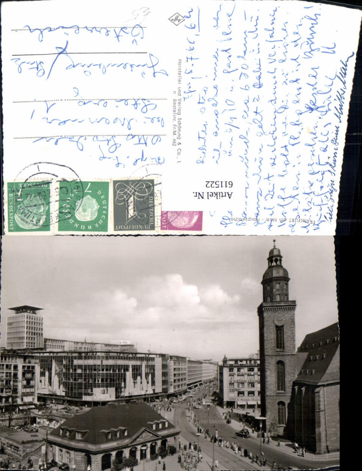 611522,Foto Ak Frankfurt a. Main Hauptwache