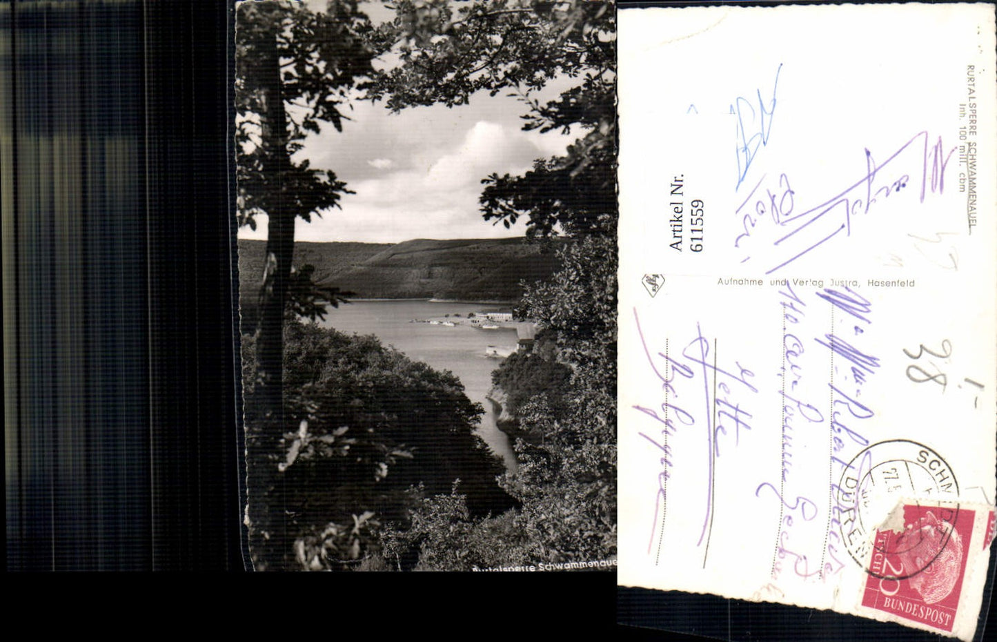 611559,Foto Ak Rurtalsperre Schwammenauel Rurberg Simmerath