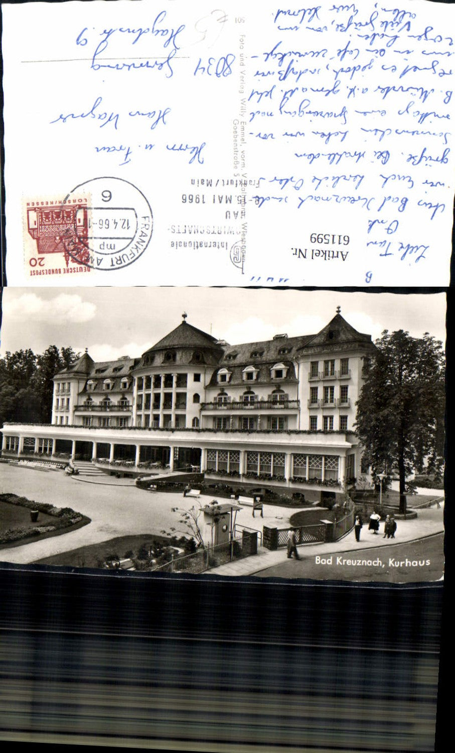 611599,Foto Ak Bad Kreuznach Kurhaus