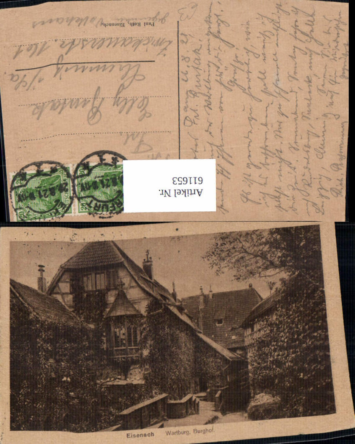 611653,Eisenach Wartburg Burghof Castle