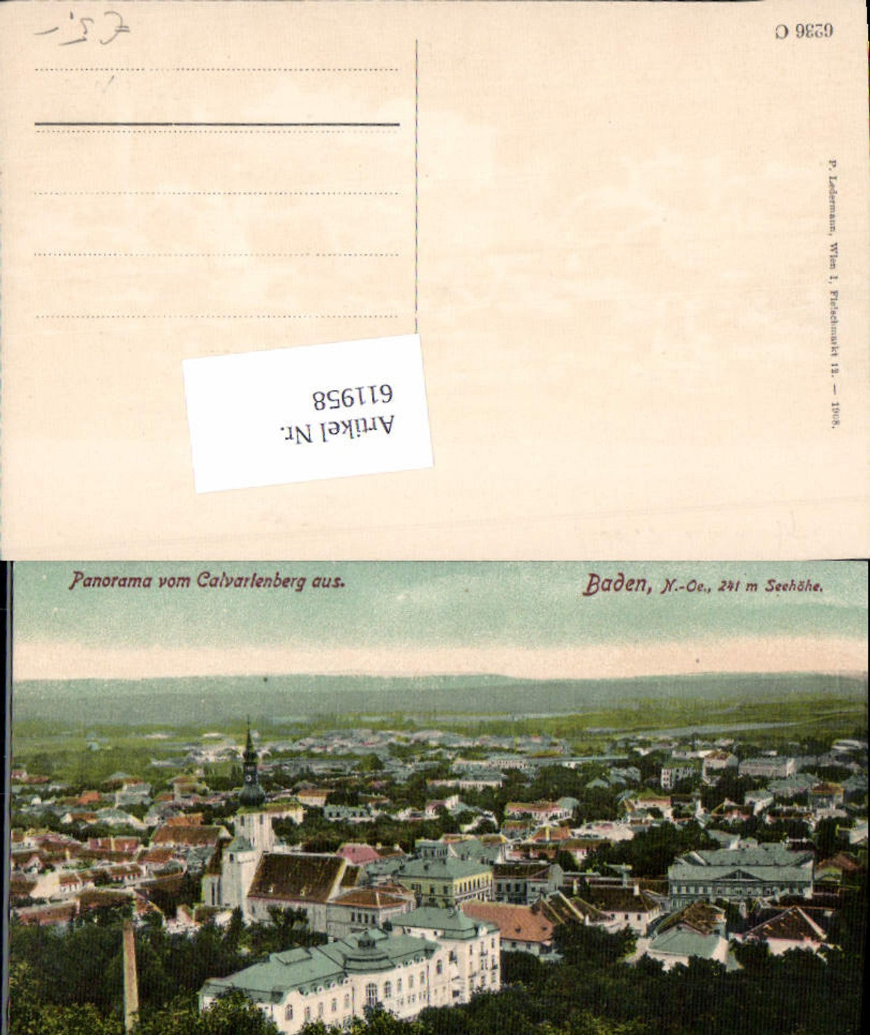 611958,Baden bei Wien pub Ledermann 6236 C