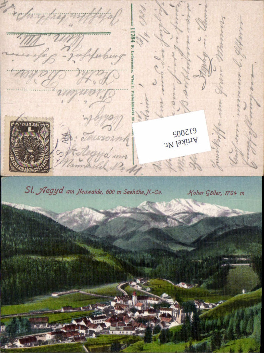 612005,St. Aegyd am Neuwalde Hoher Göller pub Ledermann 11784