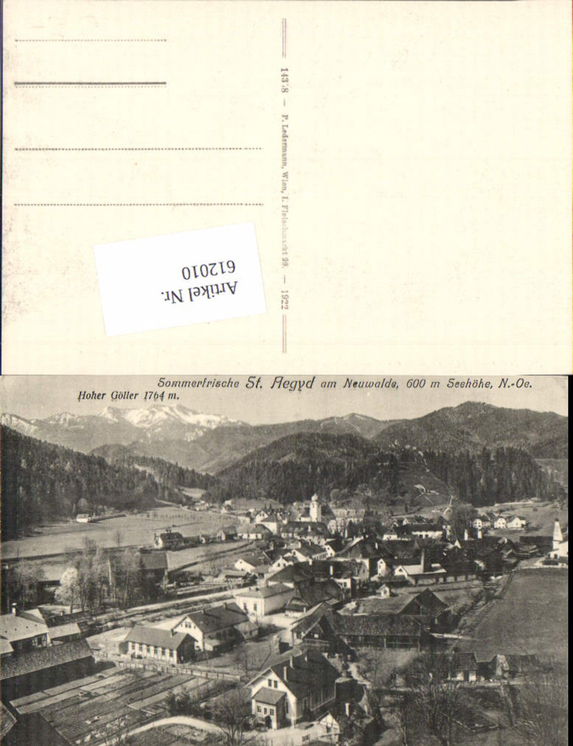 612010,St. Aegyd am Neuwalde Hoher Göller pub Ledermann 14358