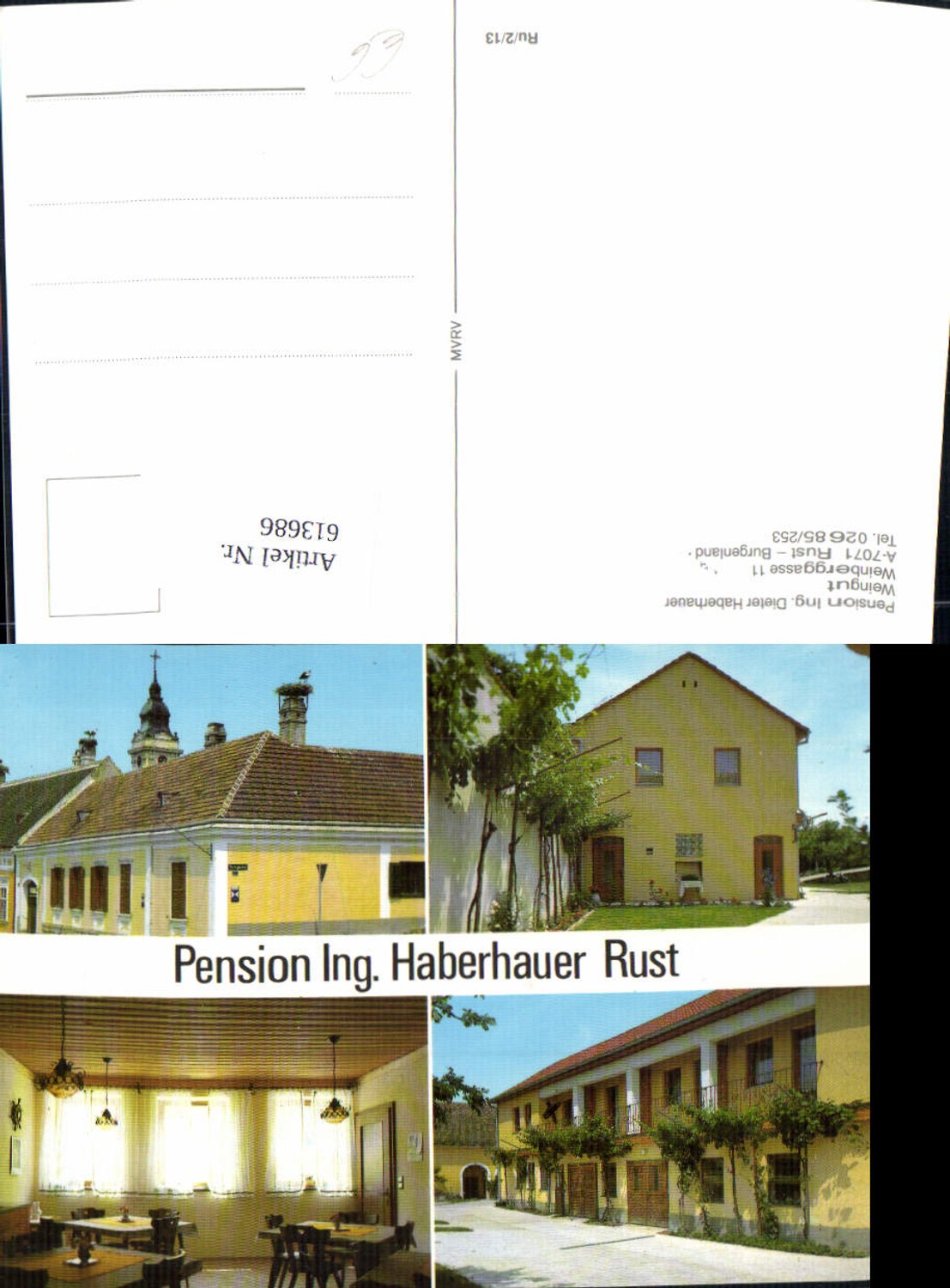 613686,Mehrbild Ak Rust Pension Haberhauer