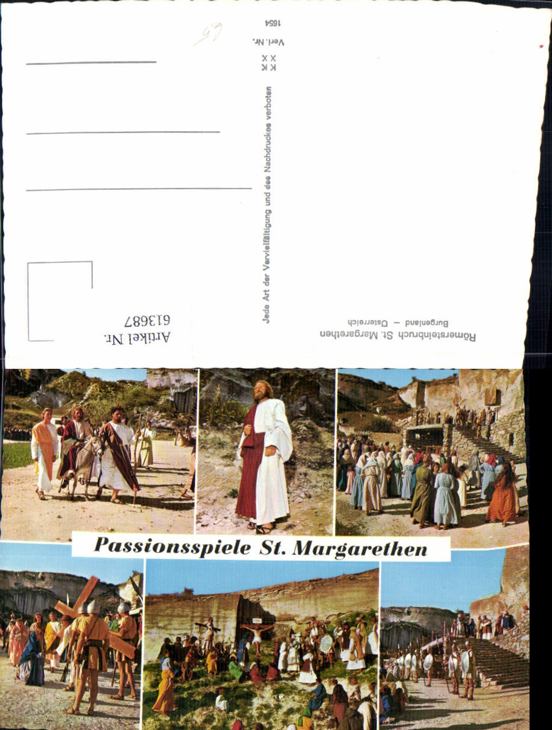 613687,Mehrbild Ak St Margarethen Römersteinbruch Theater Passionsspiele