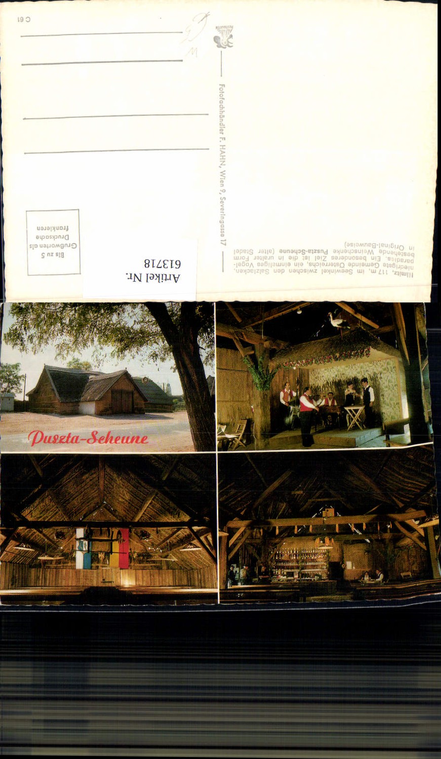 613718,Mehrbild Ak Illmitz Pusztascheune Weinschenke Wein Musik