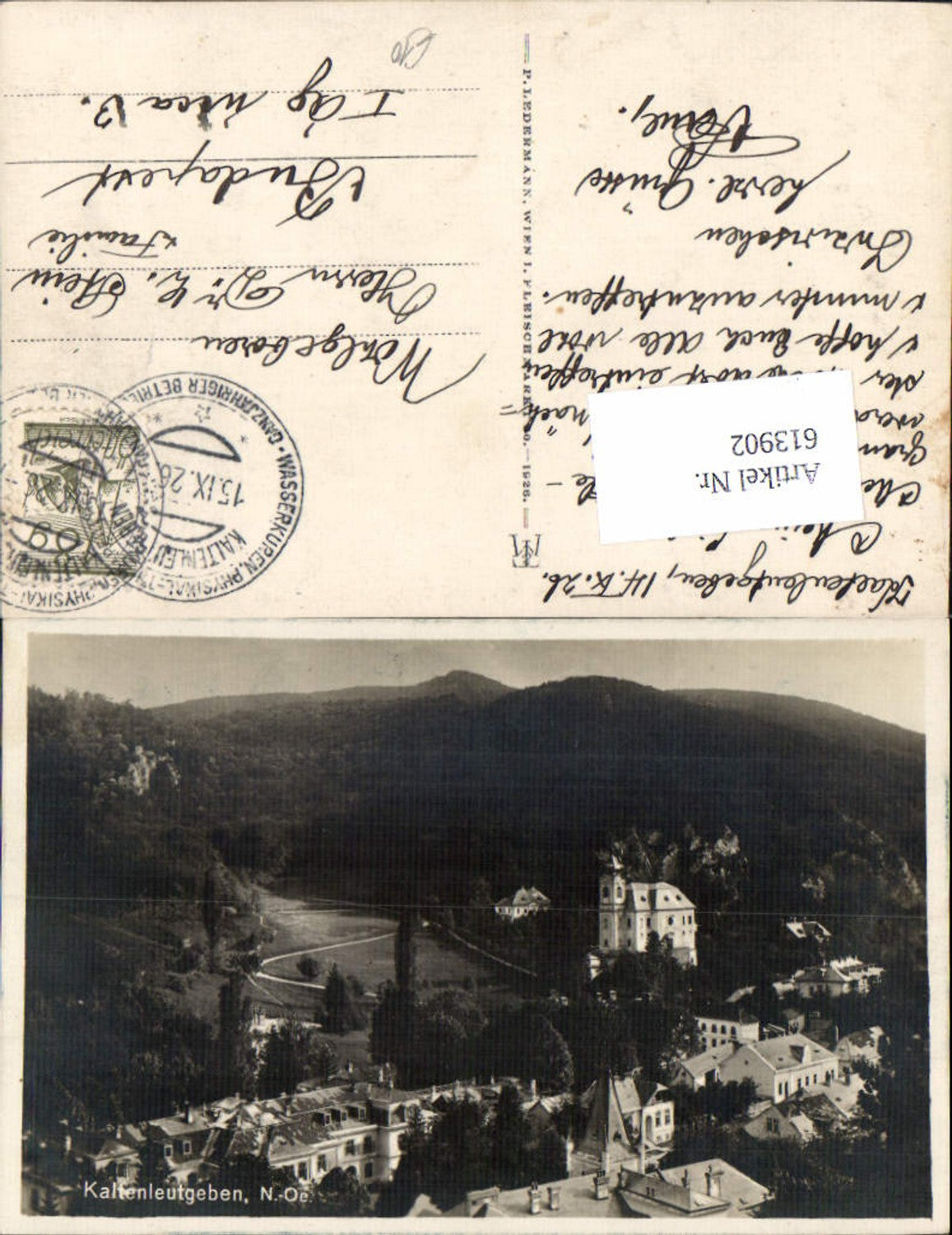 613902,Foto-AK Kaltenleutgeben bei Wien
