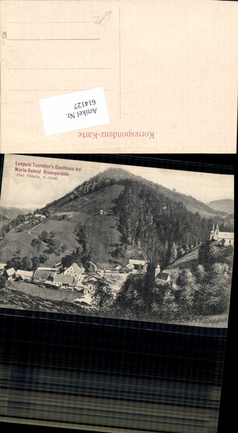 614127,Maria Seesal Krumpmühle bei Ybbsitz Gasthaus Leopold Tazreiters