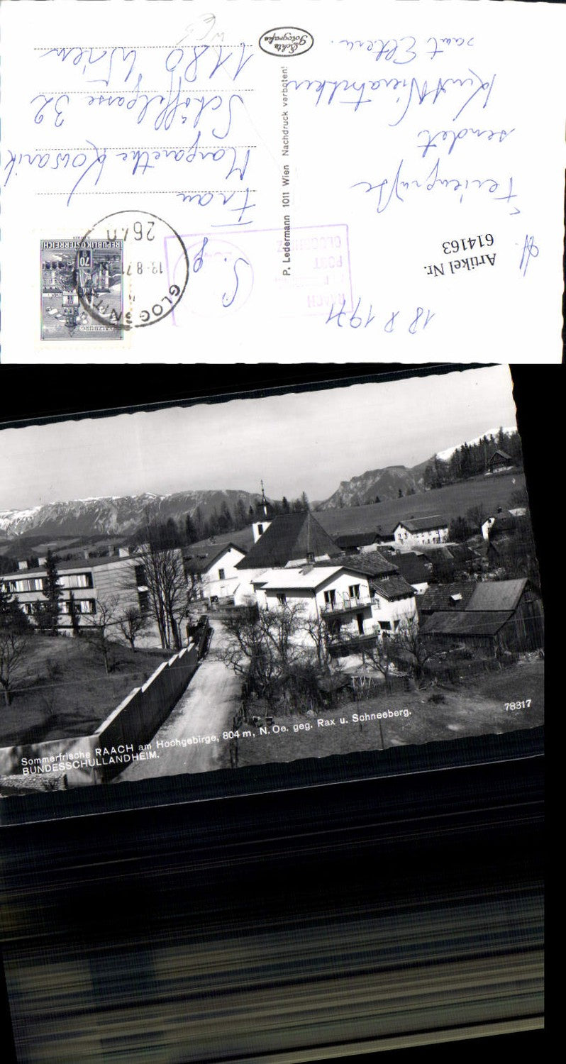 614163,Raach am Hochgebirge Gloggnitz Mönichkirchen