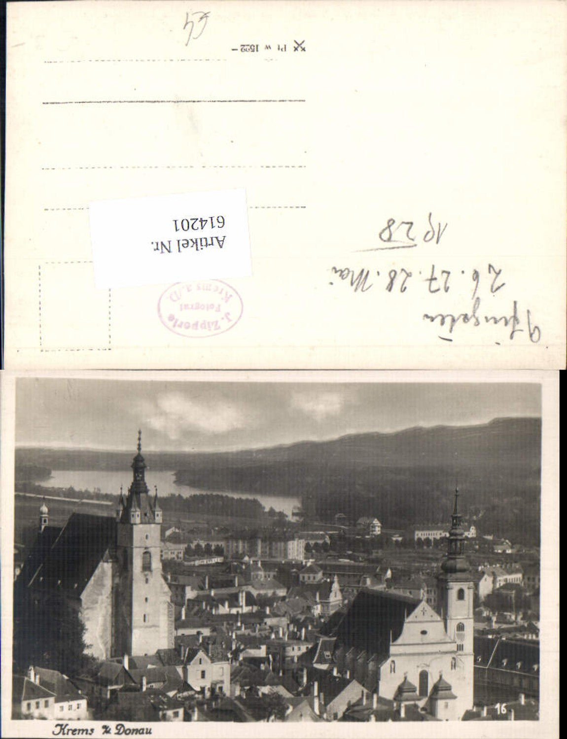 614201,Foto-AK Krems an der Donau pub Fotograf J. Zipperle