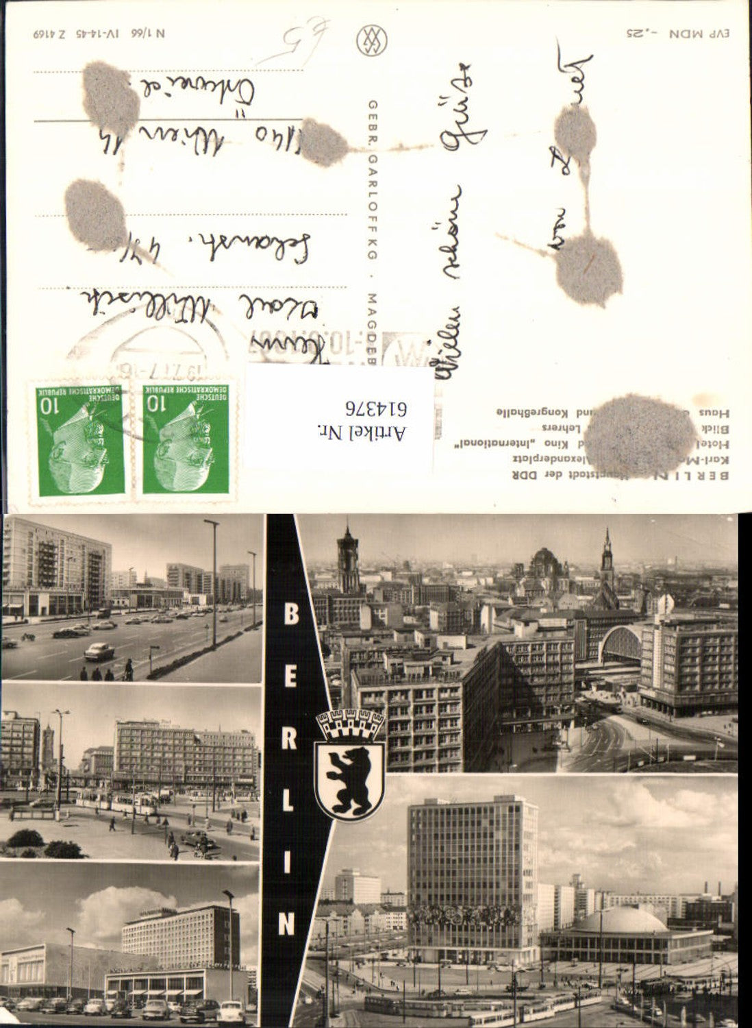 614376,Mehrbild Ak Berlin Alexanderplatz Kongreßhalle Kino International