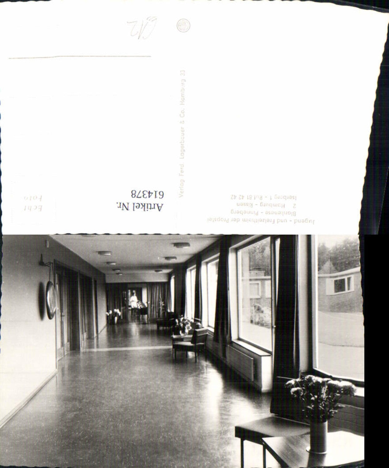 614378,Foto Ak Hamburg Rissen Jugend- u. Freizeitheim d. Propstei Blankenese Pinneberg Innen