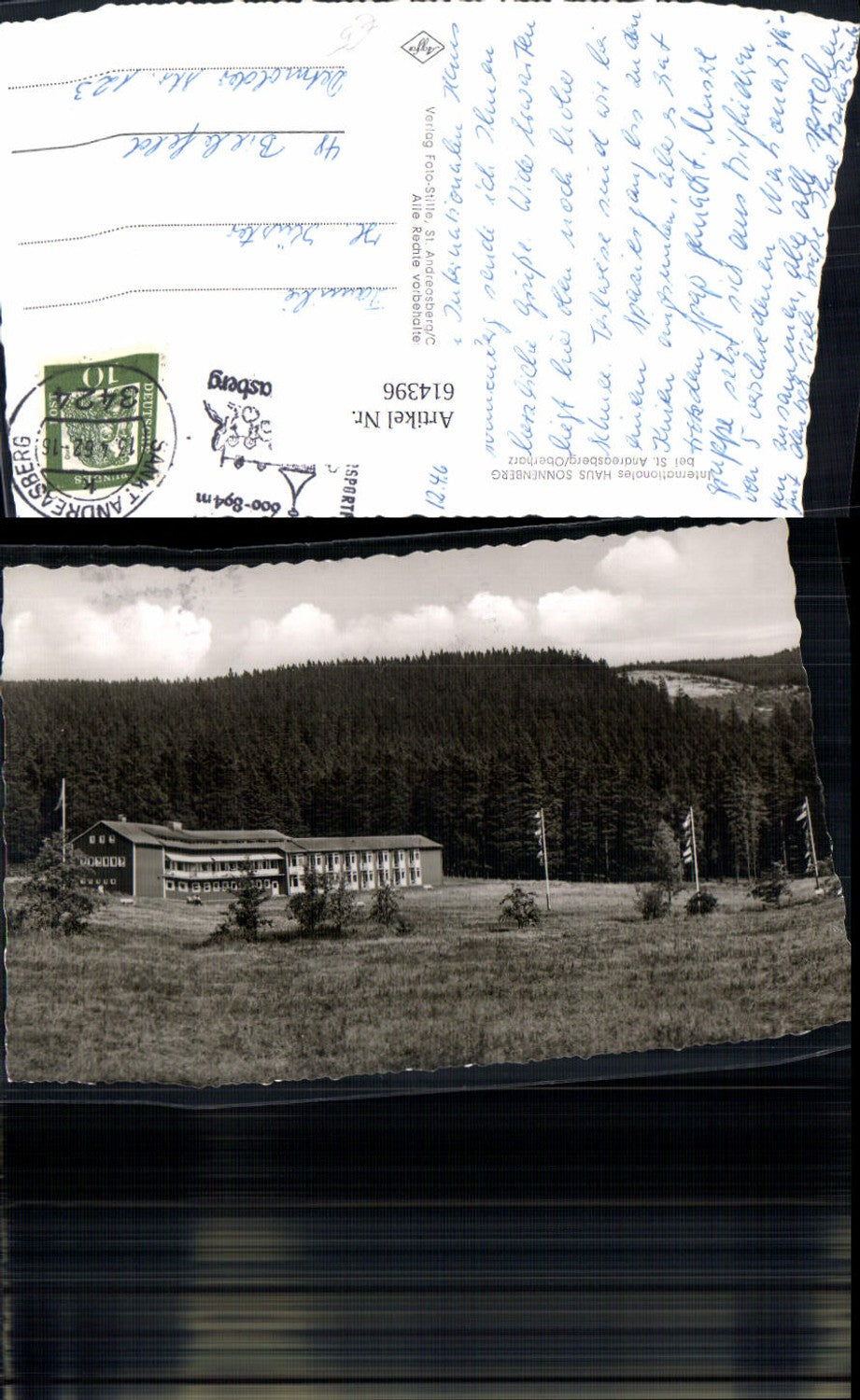 614396,Foto Ak St Andreasberg Oberharz Internationales Haus Sonnenberg