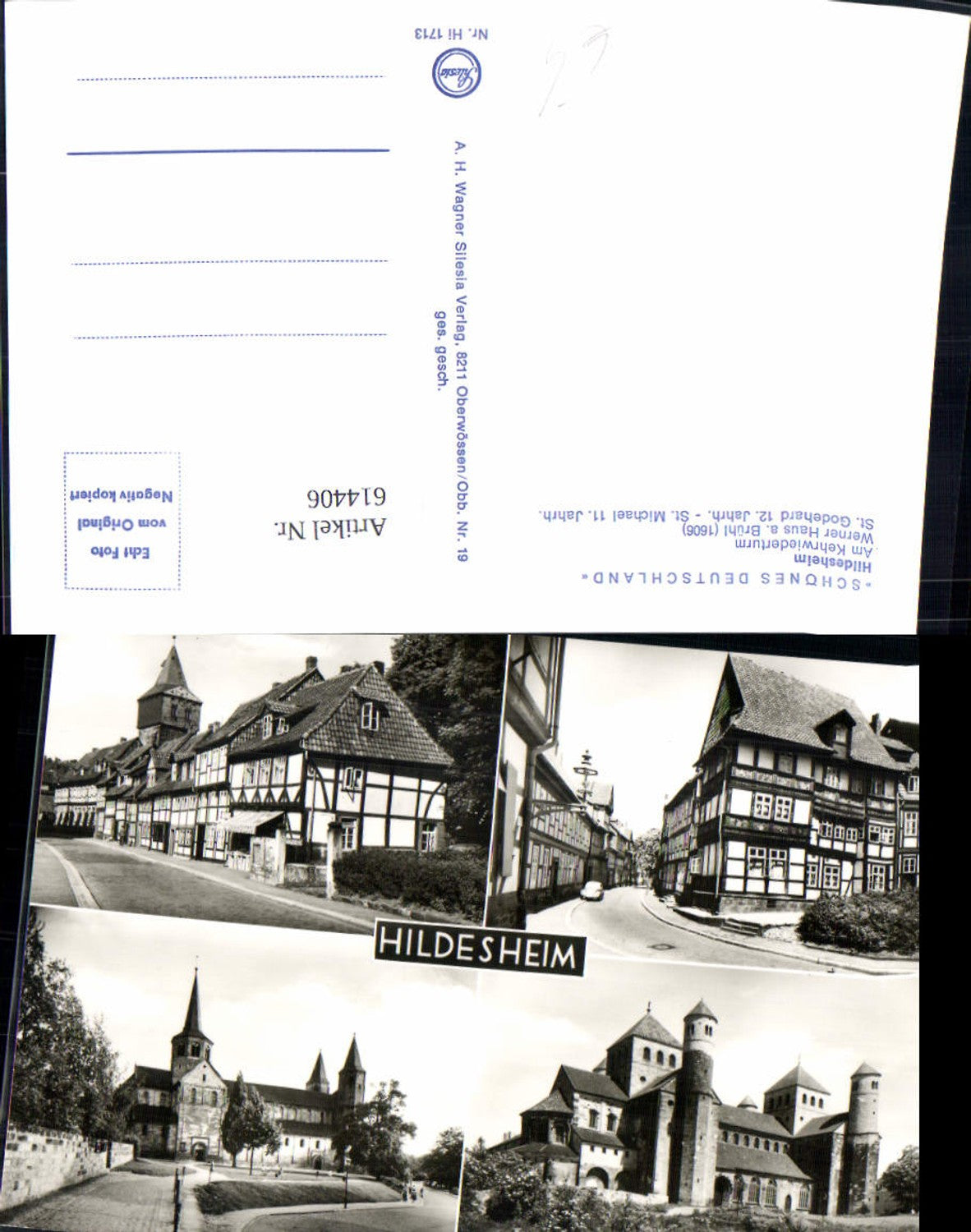 614406,Mehrbild Ak Hildesheim Kehrwiederturm Werner Haus a. Brühl Kirche St Godehard u. St Michael