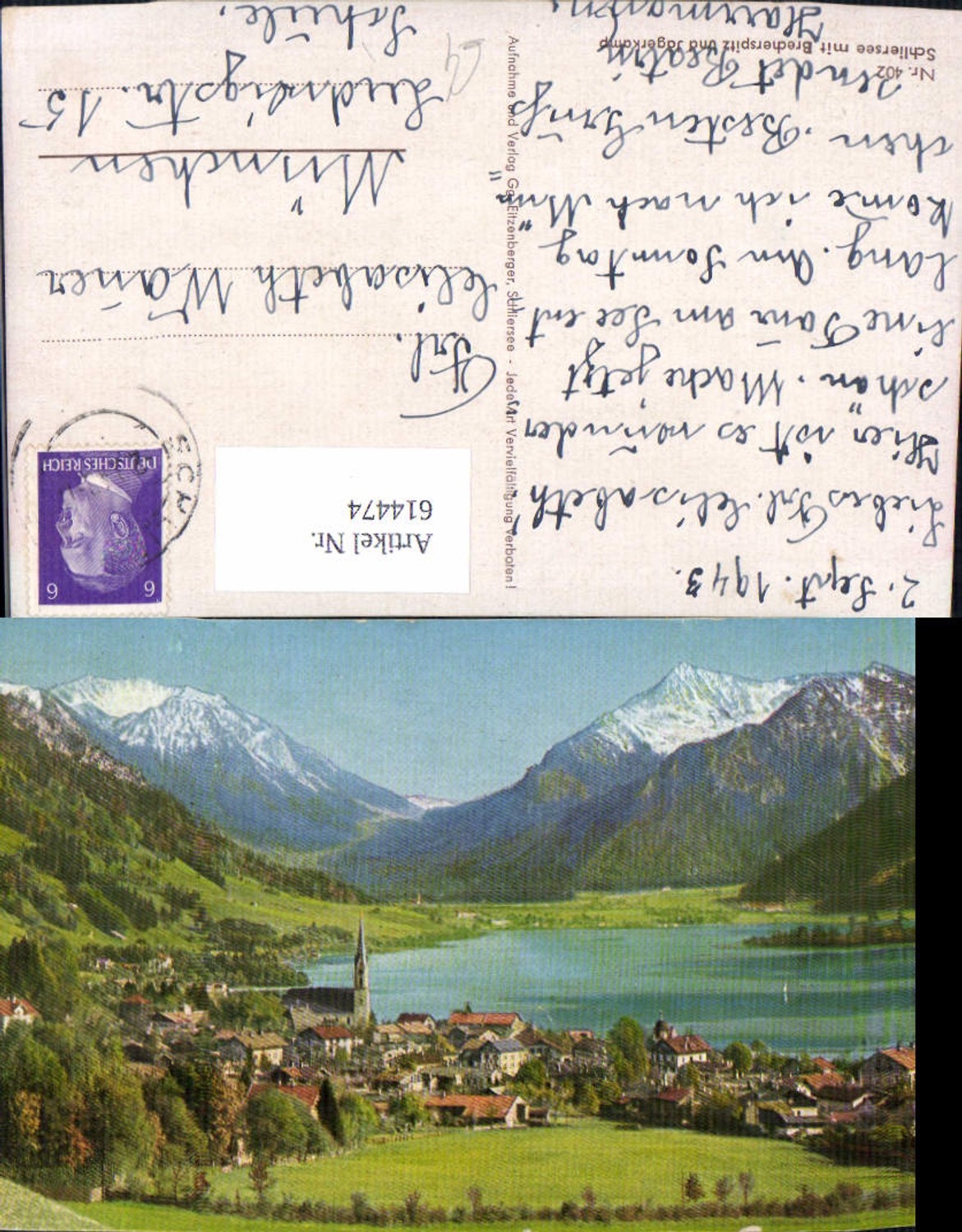 614474, Schliersee with Brecherspitz and Jägerkamp
