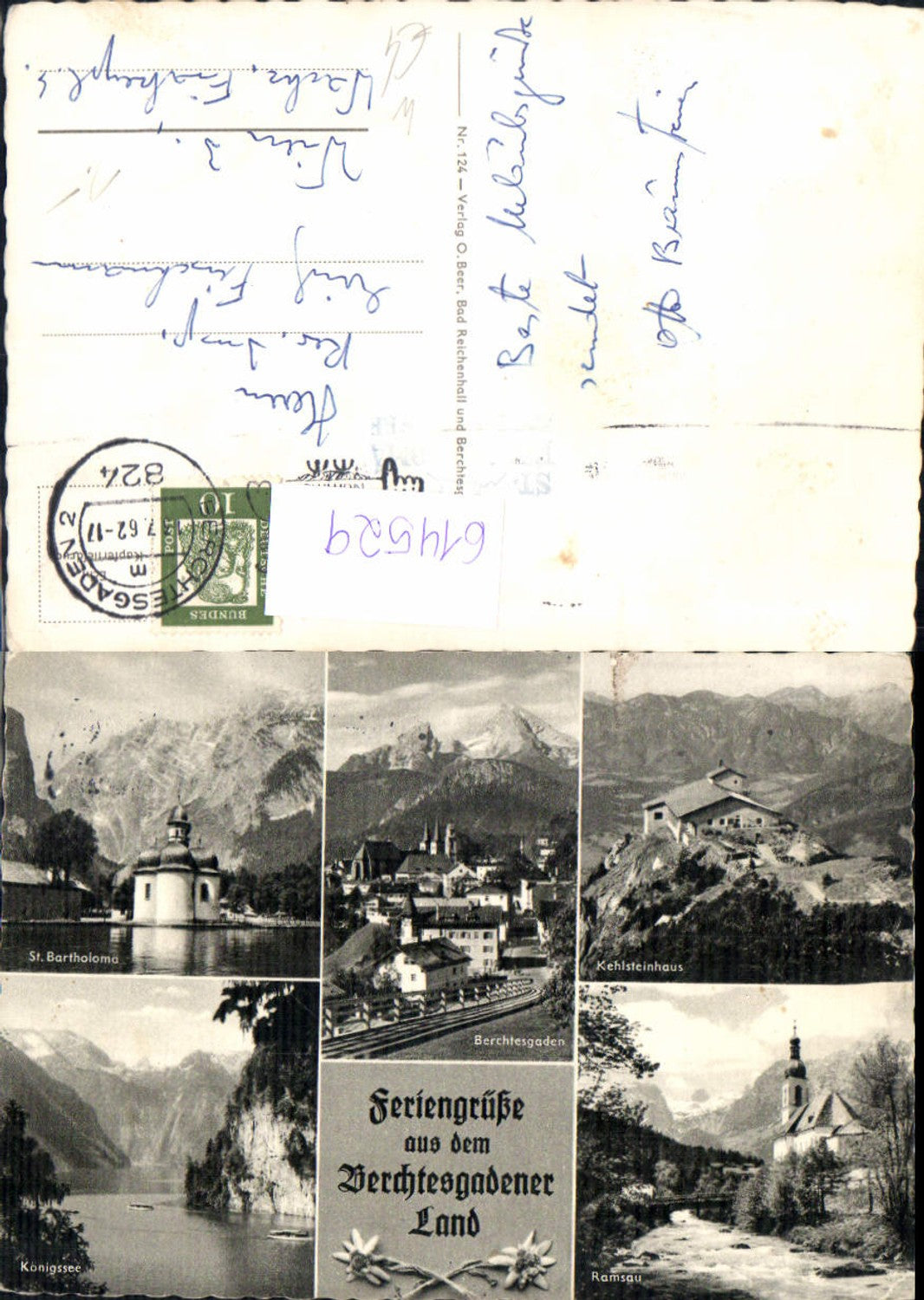 614529, Multi-image Ak Berchtesgadener Land Kehlsteinhaus Berchtesgaden St Bartholomä Ramsau