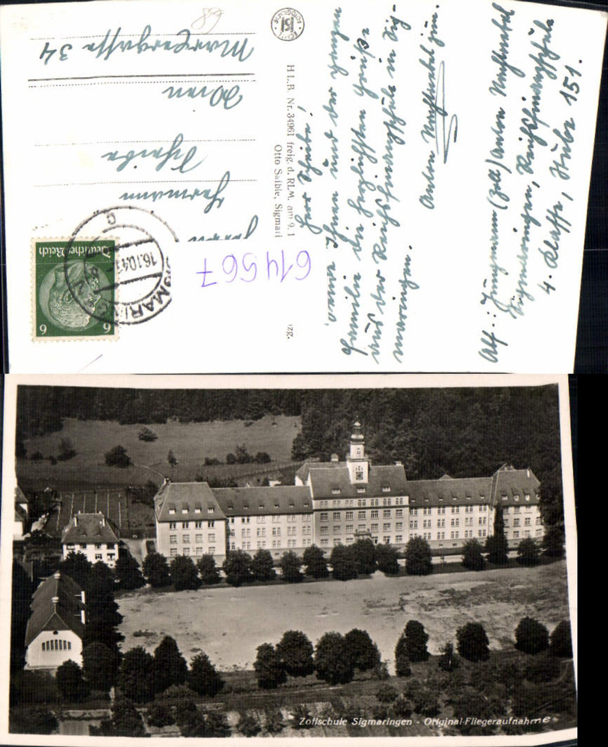 614567,Fliegeraufnahme Zollschule Sigmaringen