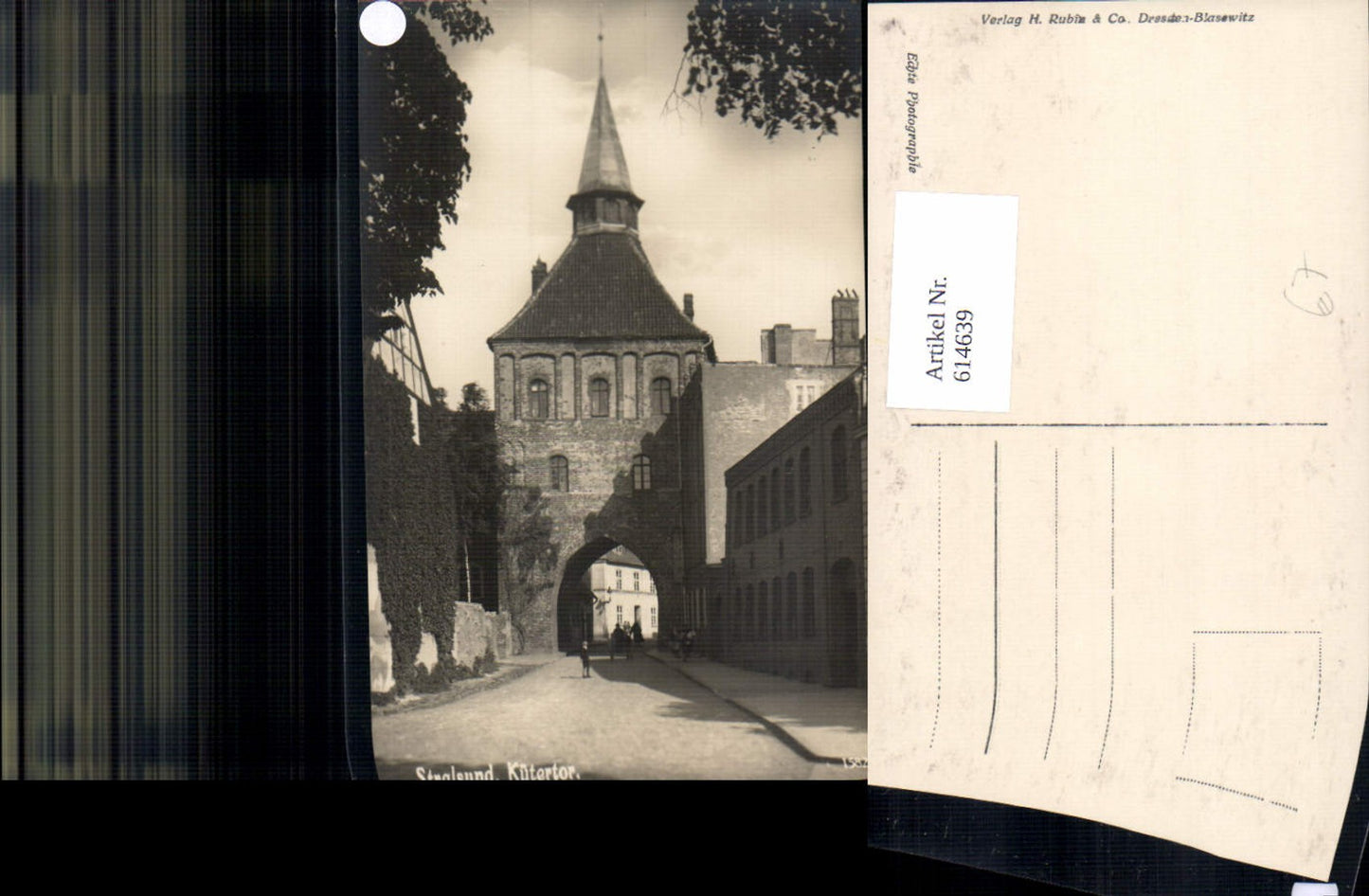 614639, Photo Ak Stralsund Kütertor