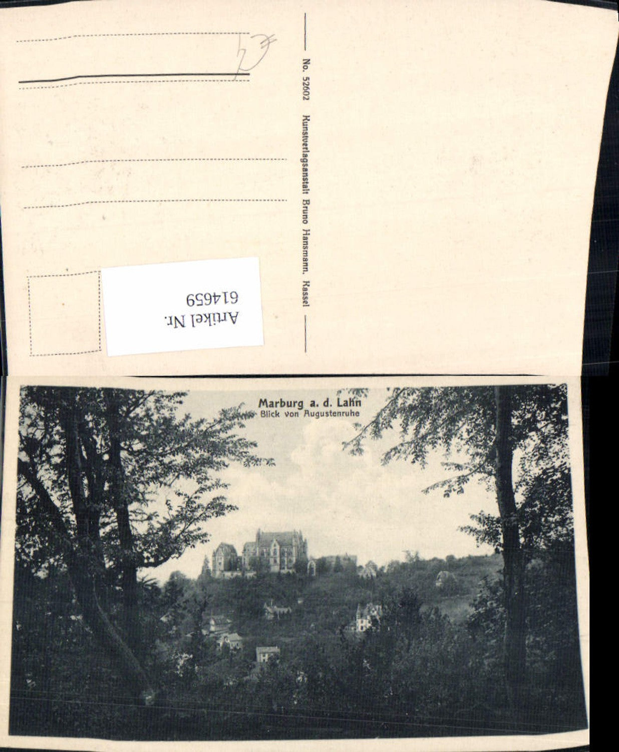 614659,Marburg a. d. Lahn Blick v. Augustenruhe