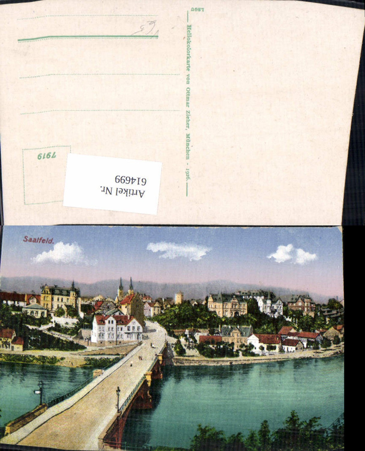 614699,Saalfeld Saale Brücke pub Ottmar Zieher 7919