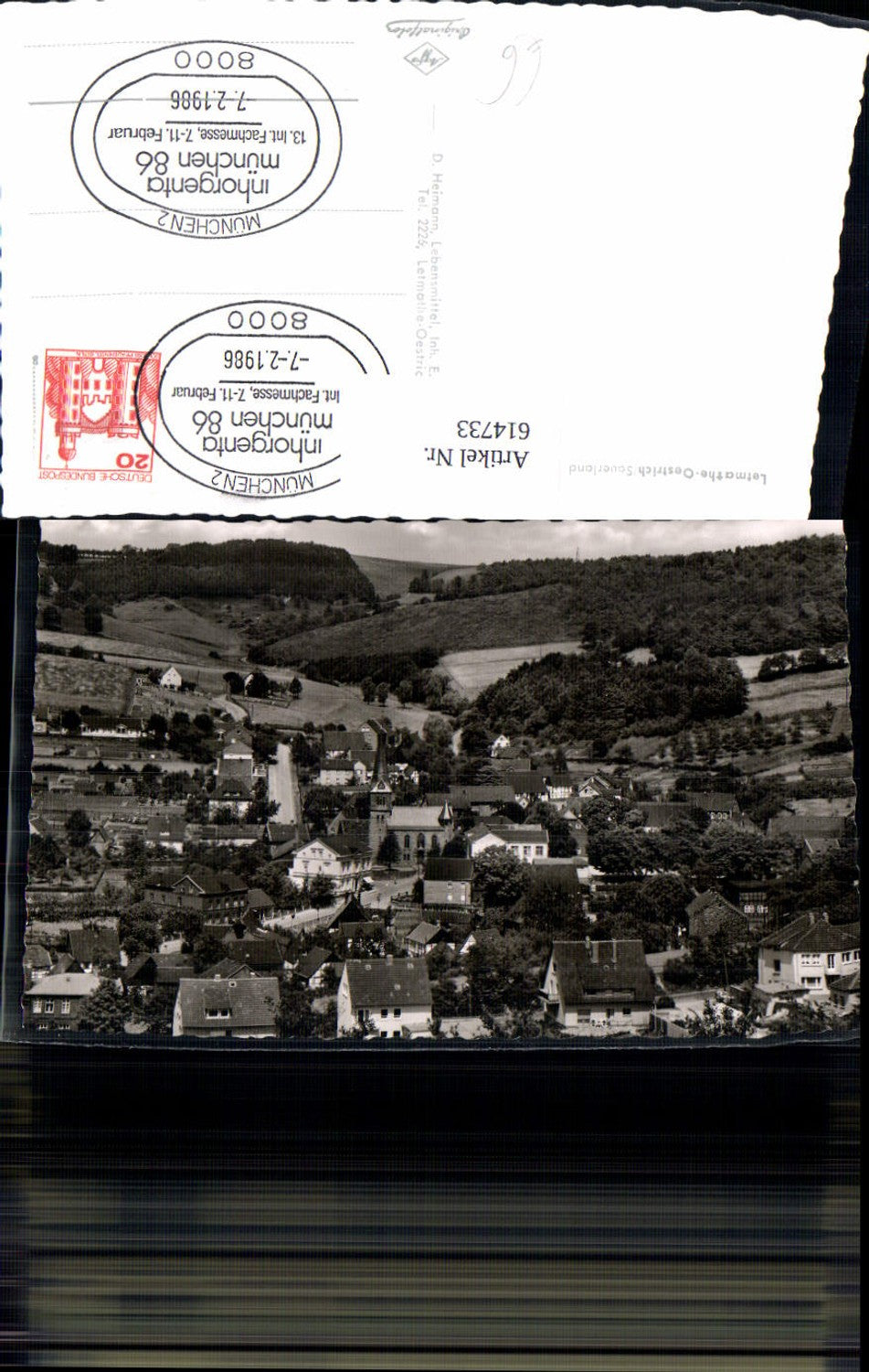 614733,Foto Ak Letmathe-Oestrich Sauerland Ansicht