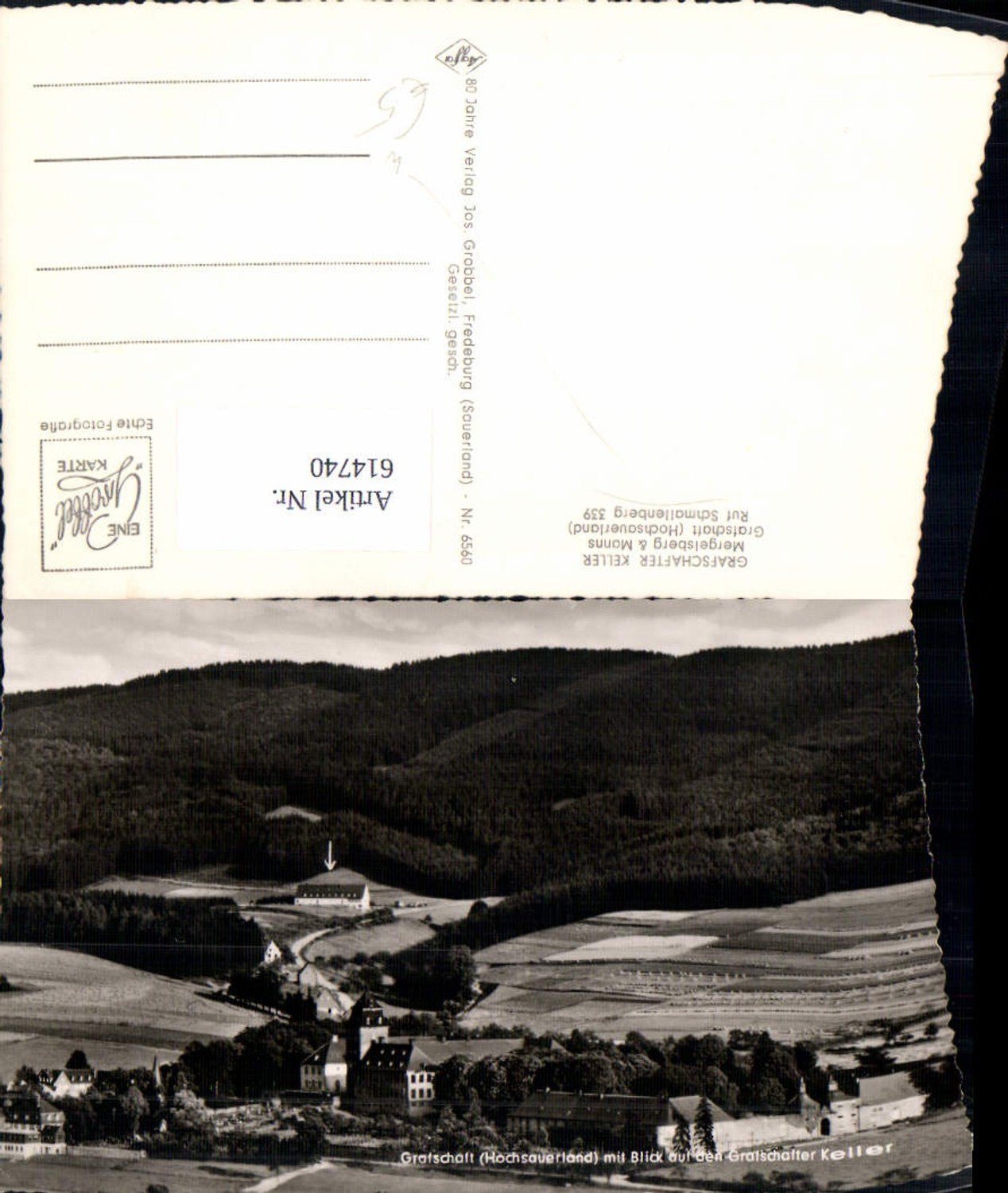 614740,Foto Ak Schmallenberg Grafschaft Hochsauerland m. Blick a. d. Grafschafter Keller