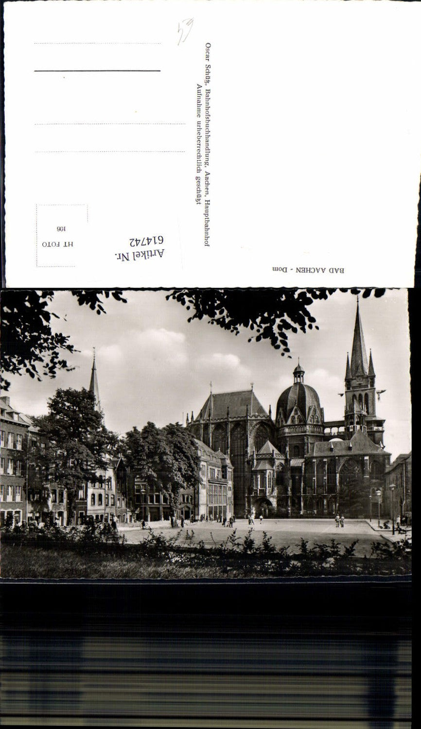 614742,Foto Ak Bad Aachen Dom