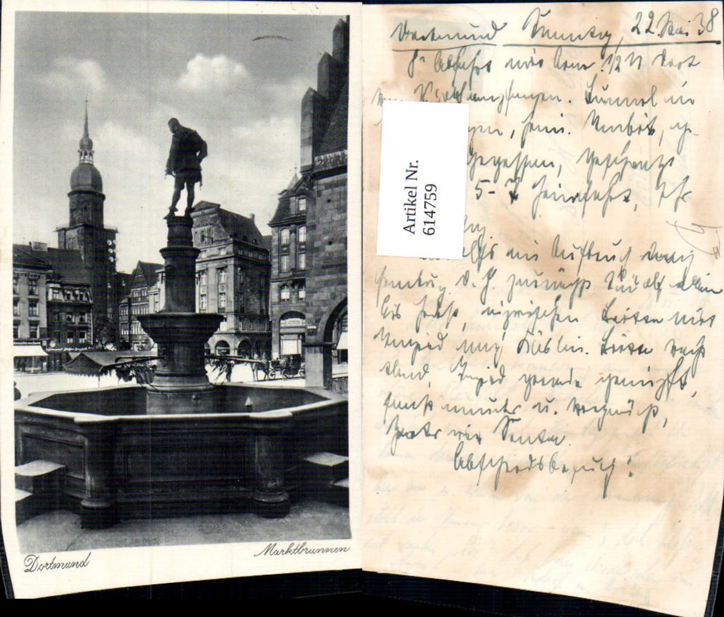 614759,Dortmund Marktbrunnen