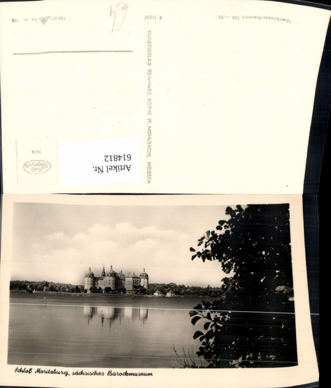 614812,Foto Ak Moritzburg Schloss Moritzburg Dresden