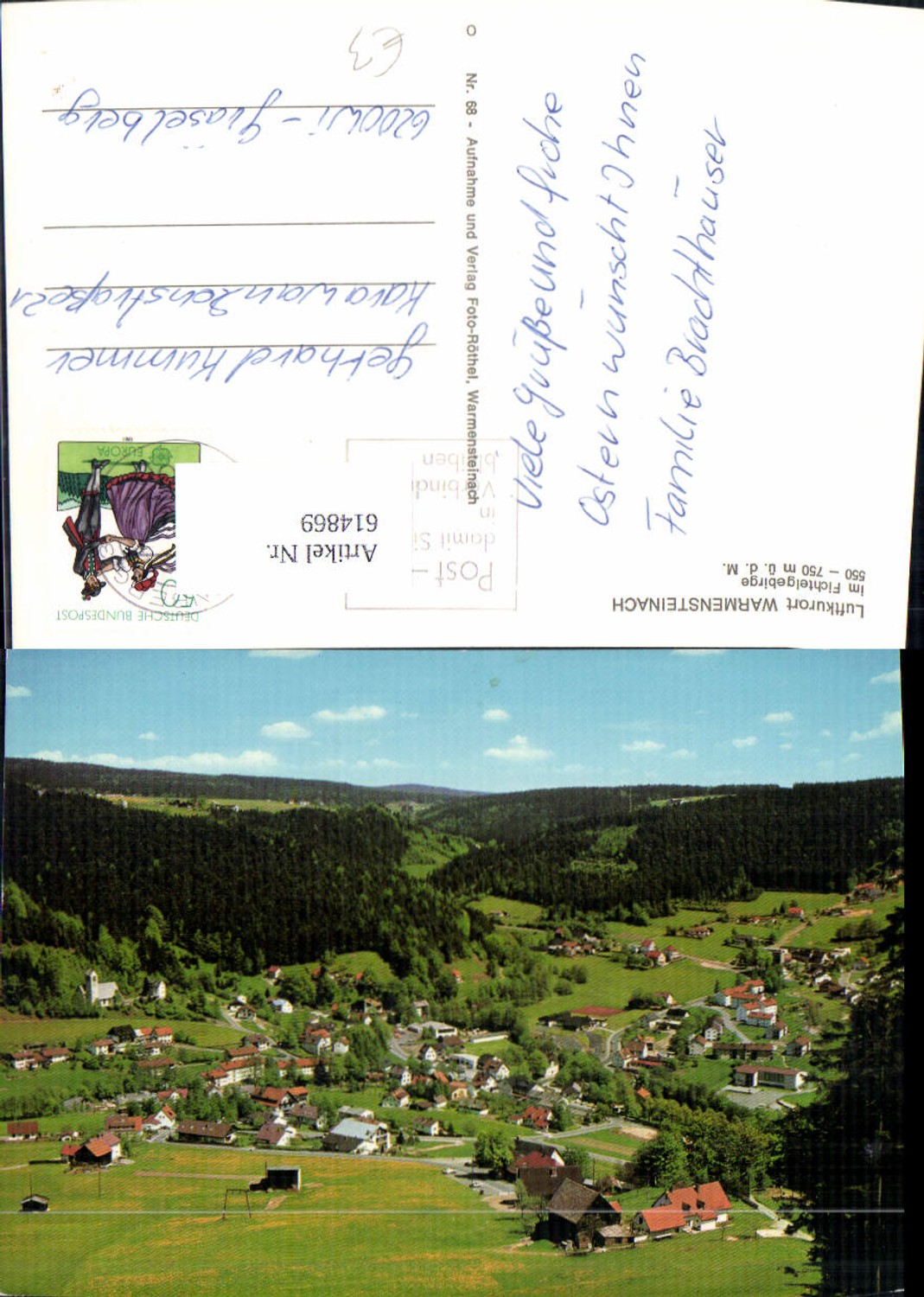 614869,Warmensteinach Fichtelgebirge Ansicht