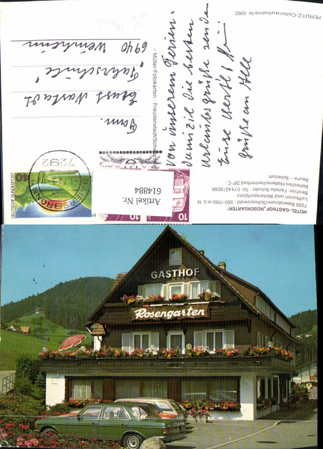 614884,Baiersbronn Schwarzwald Hotel Gasthof Rosengarten Auto Mercedes