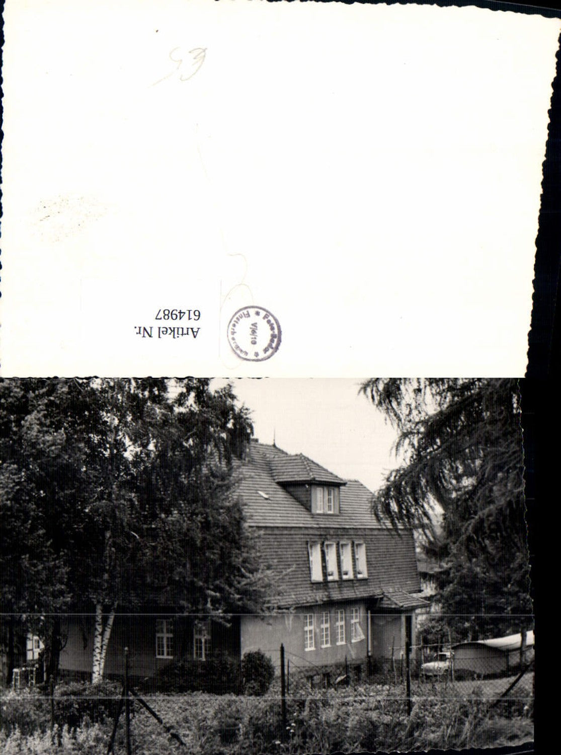 614987, Photo Ak Finsterbergen Friedrichroda View House Building