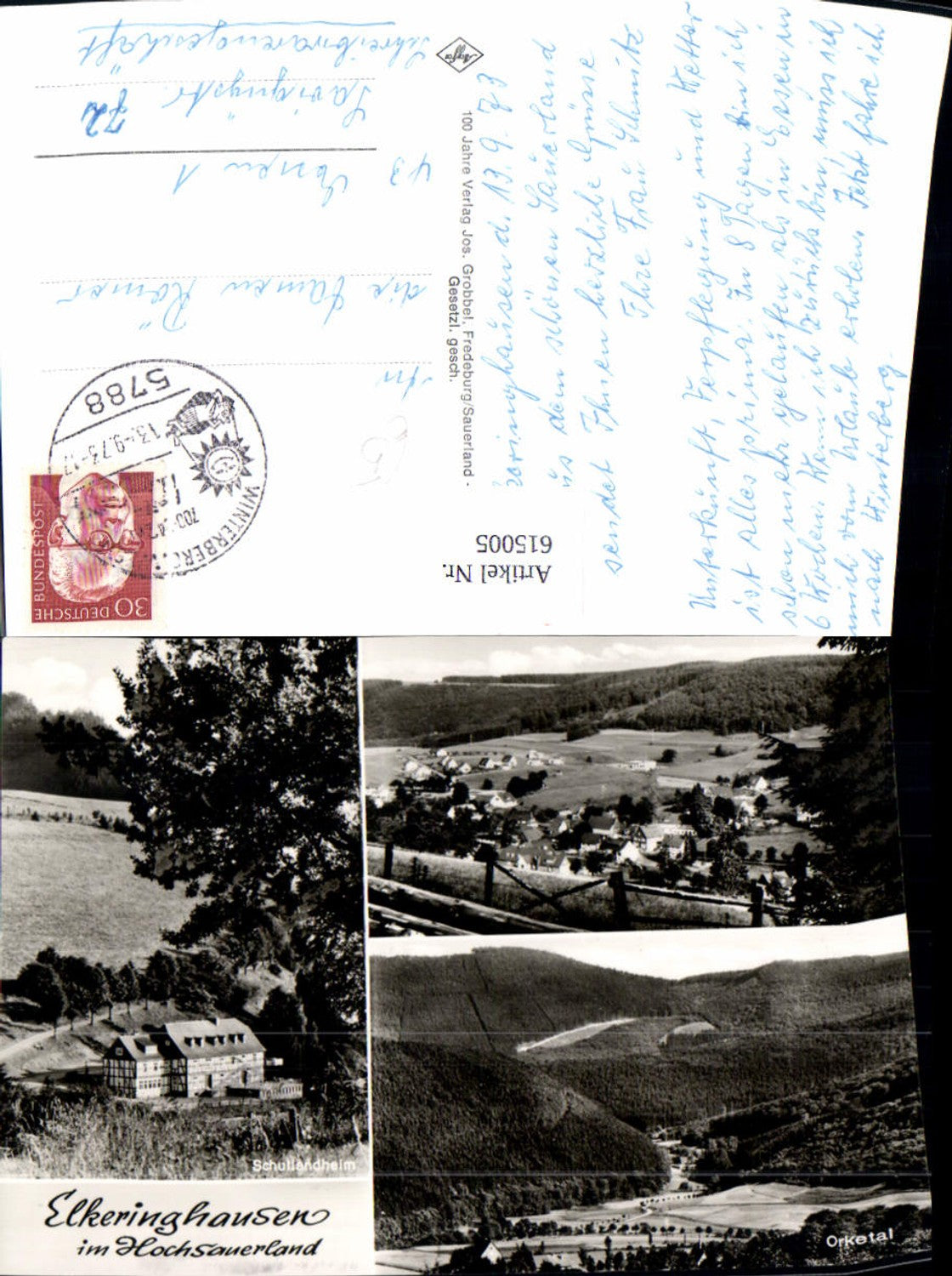 615005,Mehrbild Ak Elkeringhausen i. Hochsauerland Winterberg