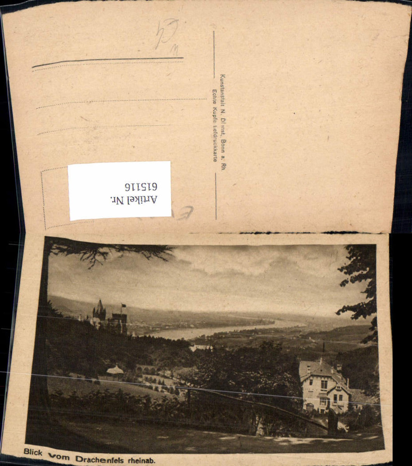 615116,Blick v. Drachenfels rheinab Schloss Drachenburg Königswinter